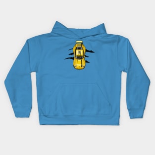 Retro RWB 993 Yellow Claw Kids Hoodie